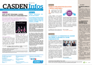 Casden Infos Juillet 2016